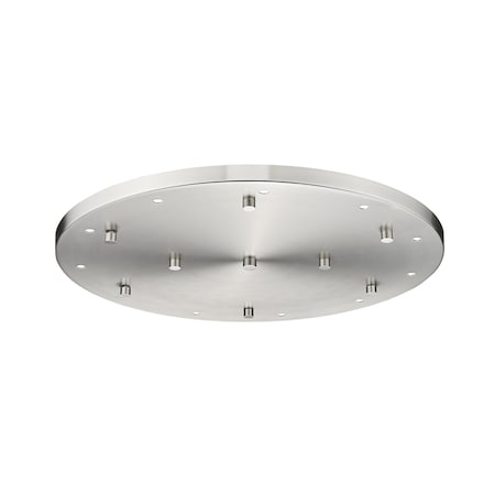 Z-Lite Multi Point Canopy Ceiling Plate, 11-Light, 24 In.W x 1.5 In.H, Brushed Nickel CP2411R-BN